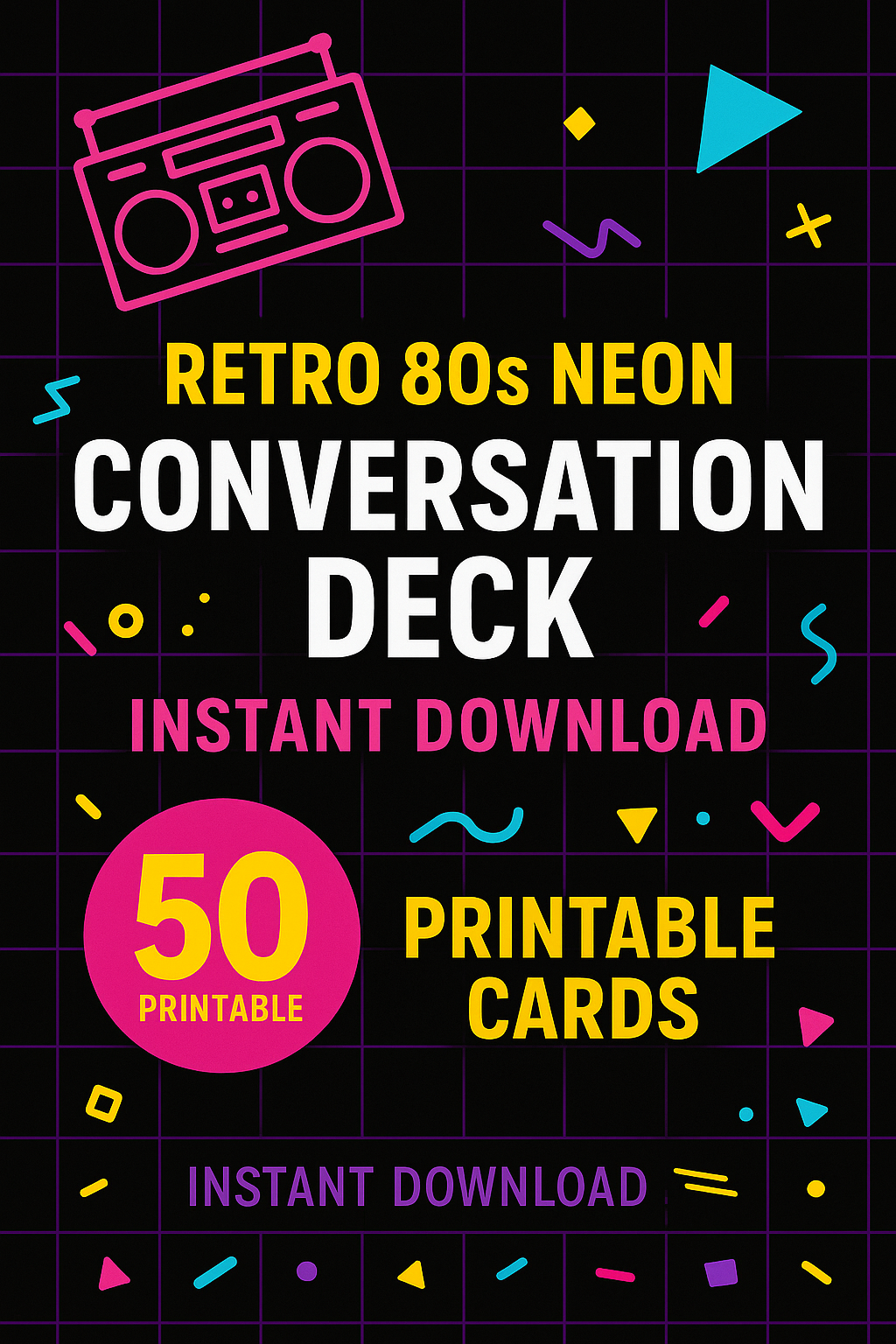 Gen X Digital Downloads: Conversation Cards, Printables & Creator Packs